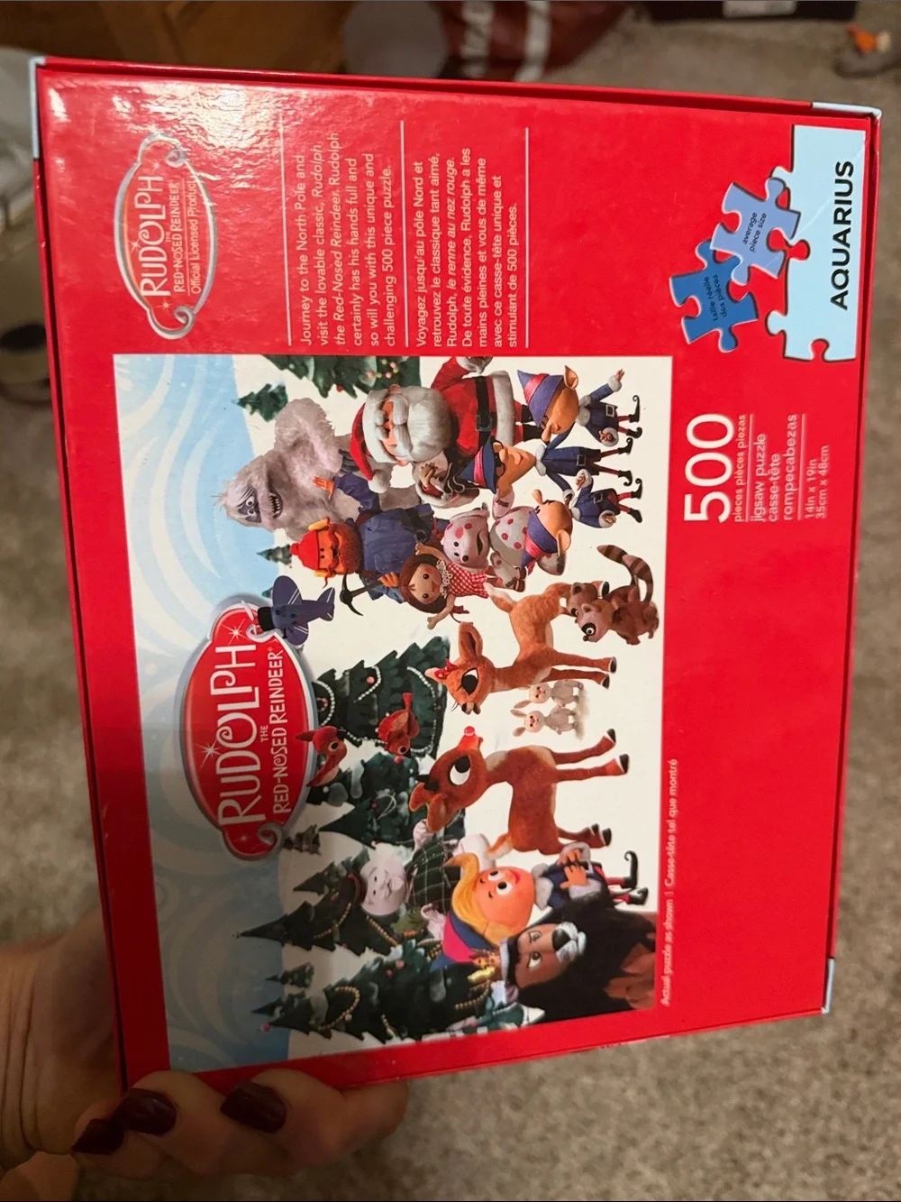 Rudolph 500-Piece Jigsaw Puzzle - Red Box